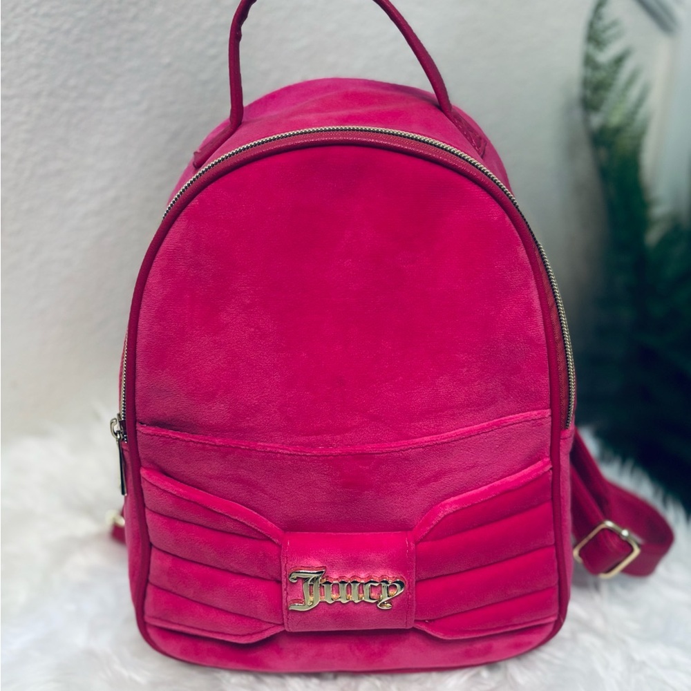 Juicy Couture Fuchsia Pink Backpack Purse